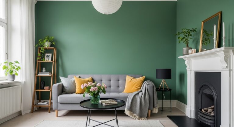 How to Green Paint a Small Living Room Beautifully