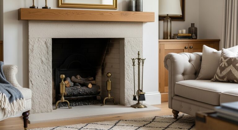 15 Warm Traditional Living Room Ideas with Fireplace