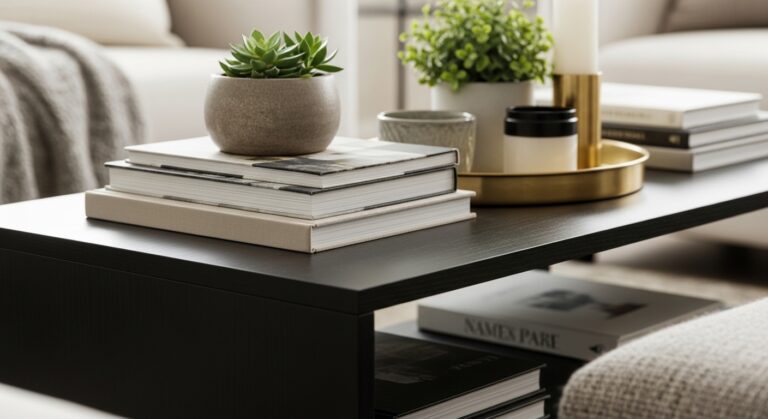 7 Bold Living Room Black Table Decor Ideas
