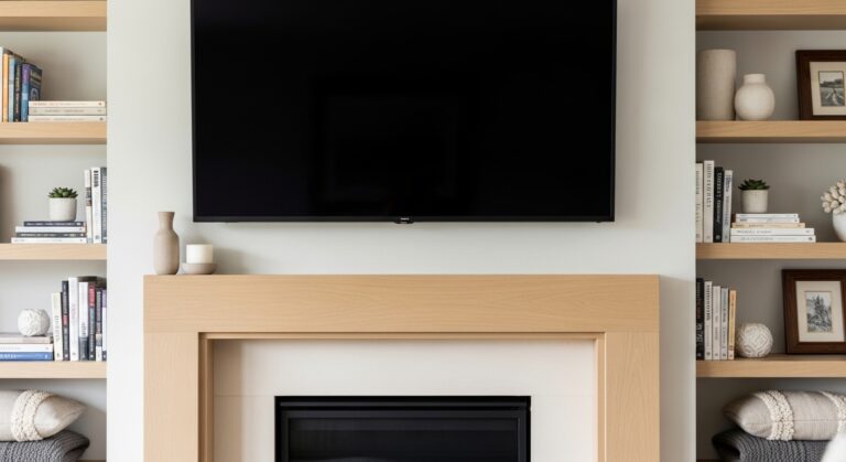 21 Cozy Living Room TV Wall Ideas with Fireplace