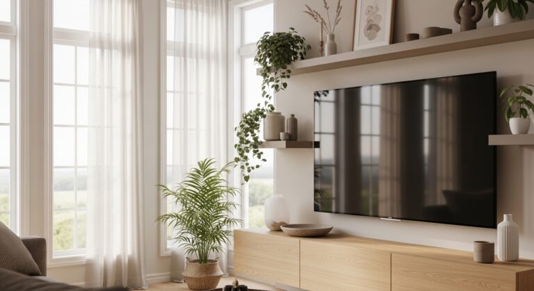17 Bright Living Room TV Wall Ideas with Windows