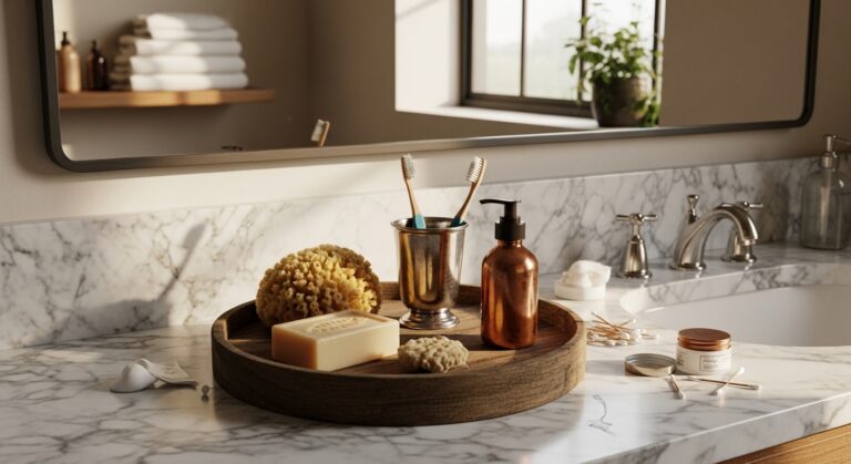 How to Make the Bathroom Tray Round