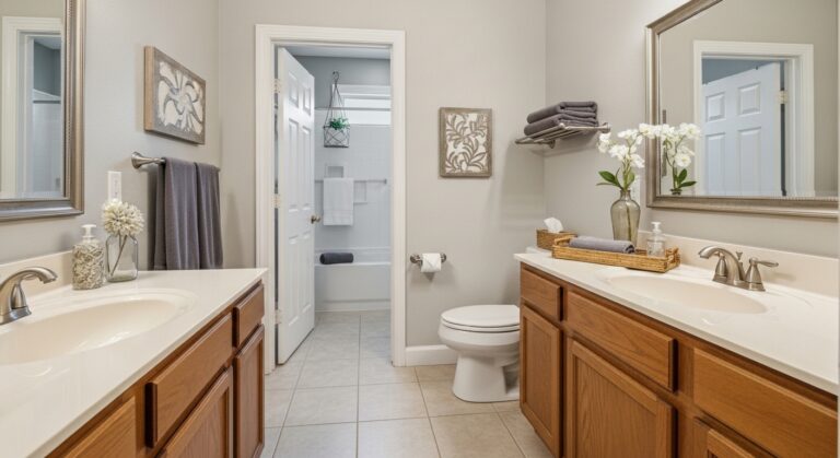 How to Decorate Bathroom Tray Decor