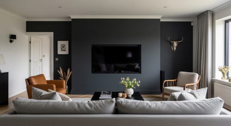 How to Make Living Room TV Wall Dark