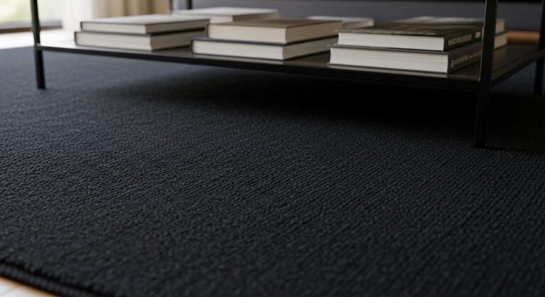 17 Bold Living Room Dark Floor Rug Ideas