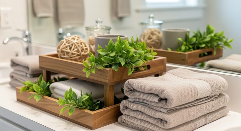 23 Stylish Guest Bathroom Counter Decor Ideas