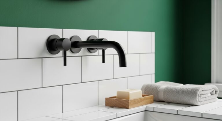 13 Bold Bathroom Color Ideas with Black Fixtures