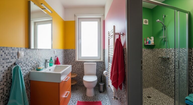 How to Make a Small Bathroom Colorful
