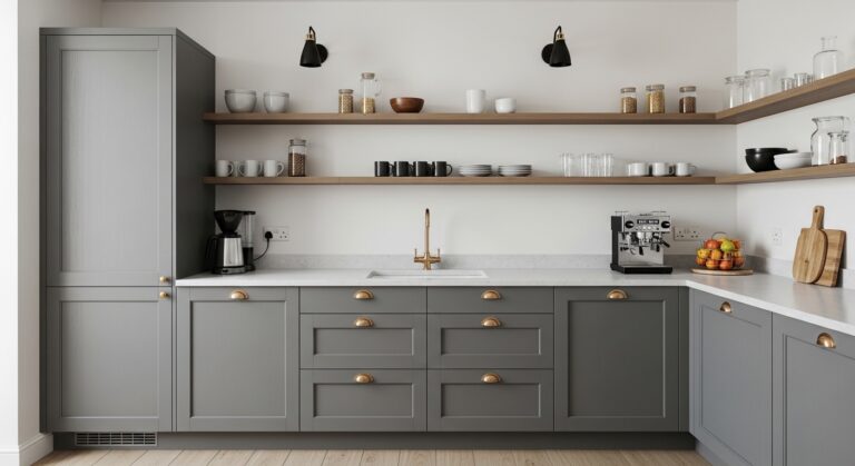 How to Design Grey Kitchen Coffee Bar Beautifully