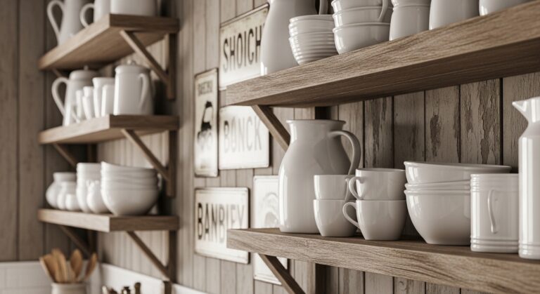 7 Rustic Farmhouse Style Kitchen Wall Decor Ideas