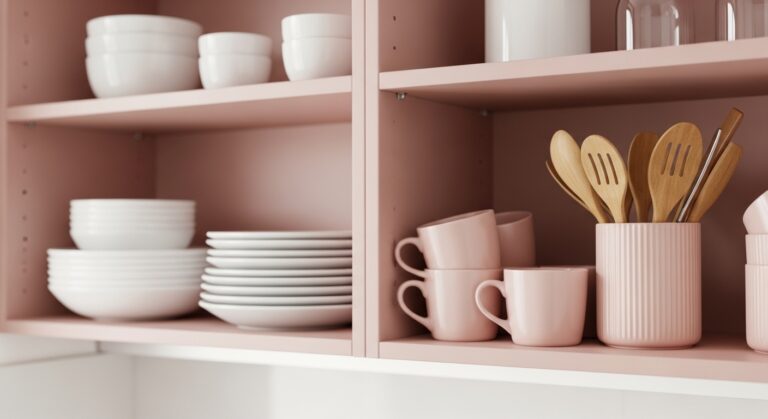 21 Stylish Apartment Pink Kitchen Decor Ideas