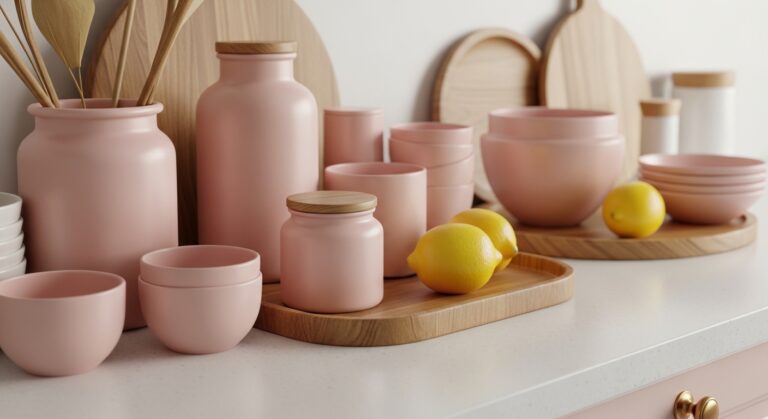 23 Chic Pink Kitchen Countertop Decor Ideas