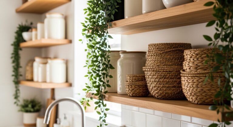7 Smart Kitchen Shelf Decor Ideas Above Sink