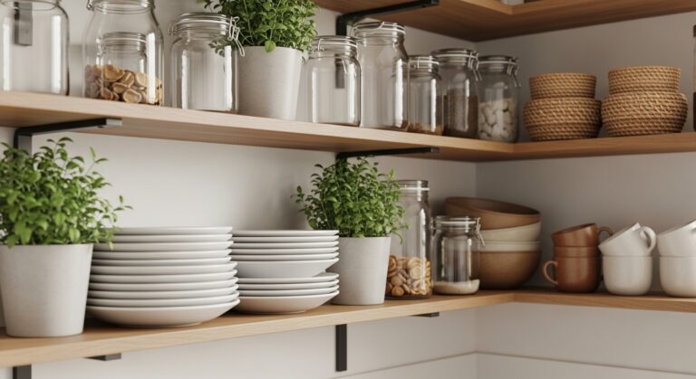 17 Practical Apartment Kitchen Shelf Decor Ideas
