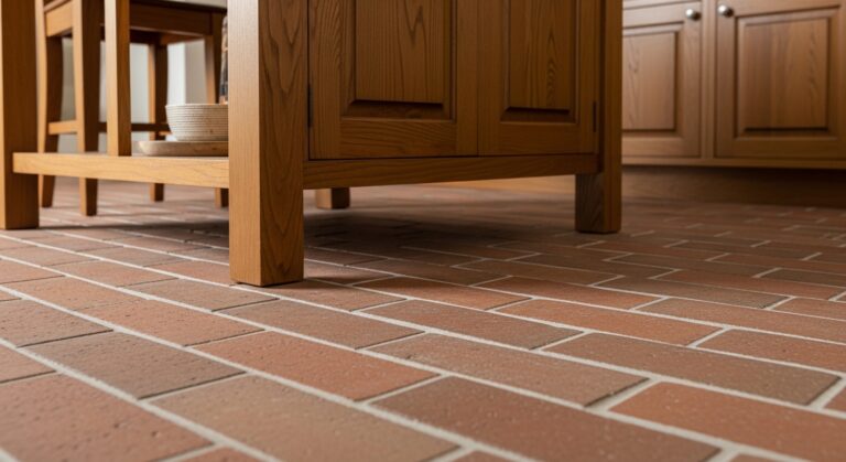 10 Rustic Kitchen Brick Flooring Ideas That Impress