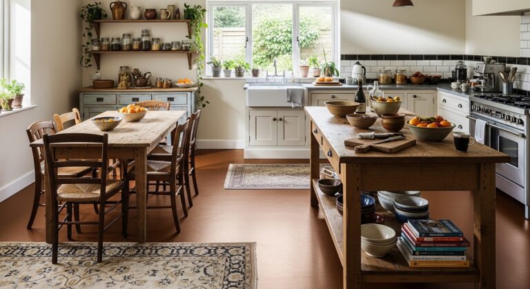How to Paint Kitchen Floor with Brown Color Beautifully
