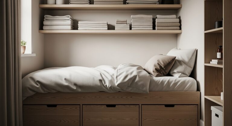 11 Genius Small Bedroom Storage Ideas to Declutter Fast